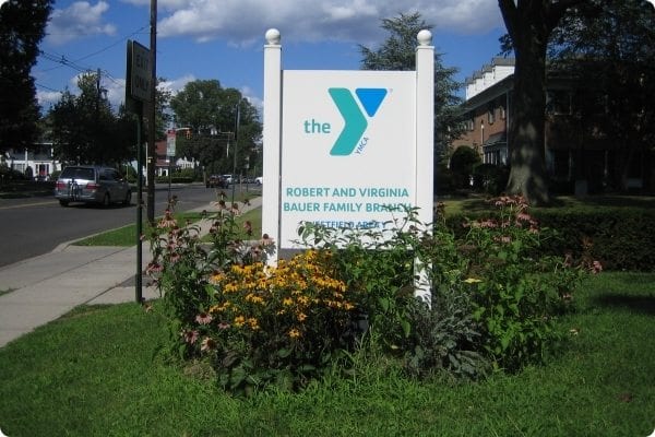 YMCA Sign for the Family Branch