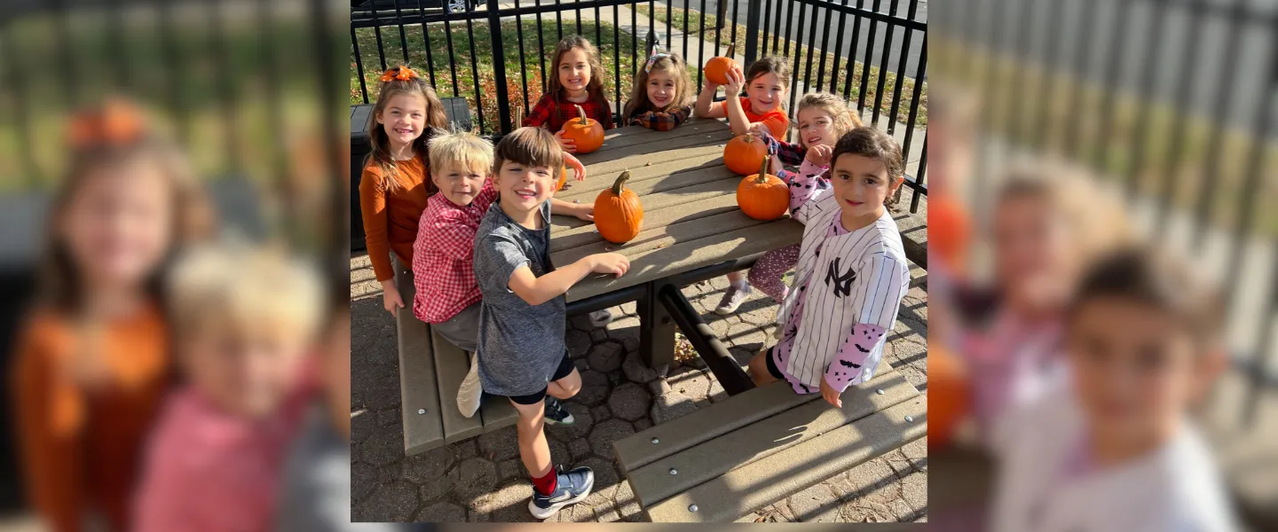 KWA students with pumpkins