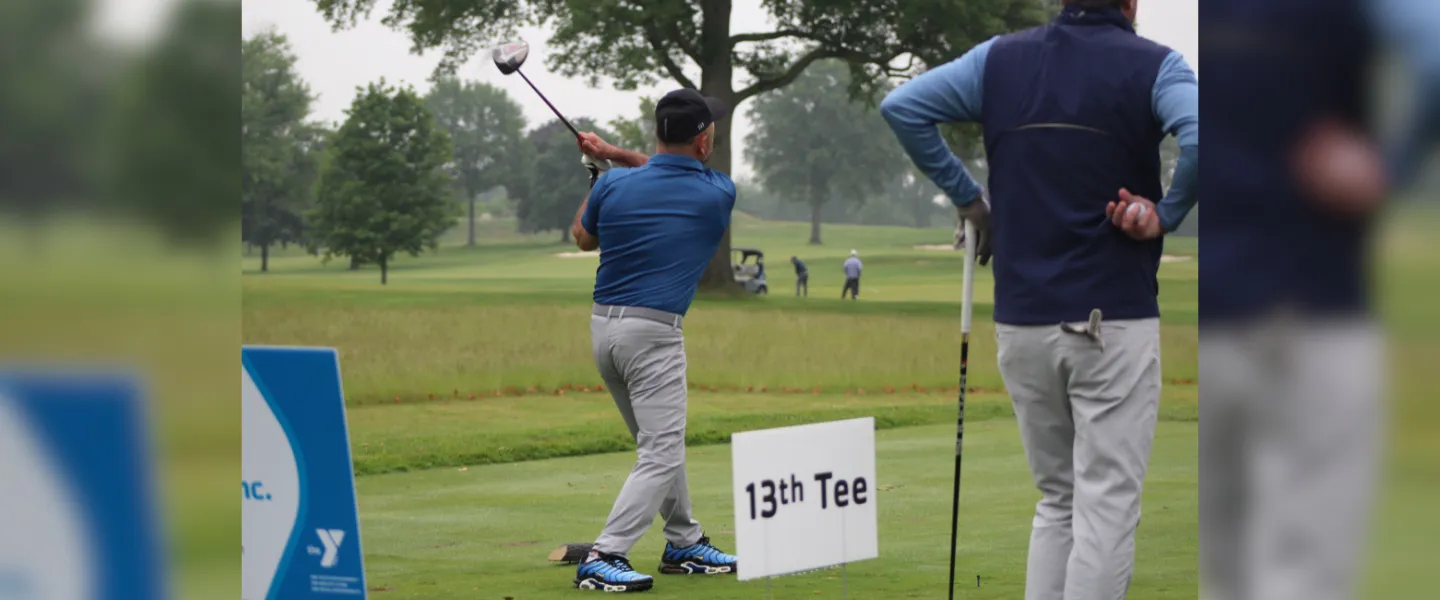 golfer at the 13th Tee