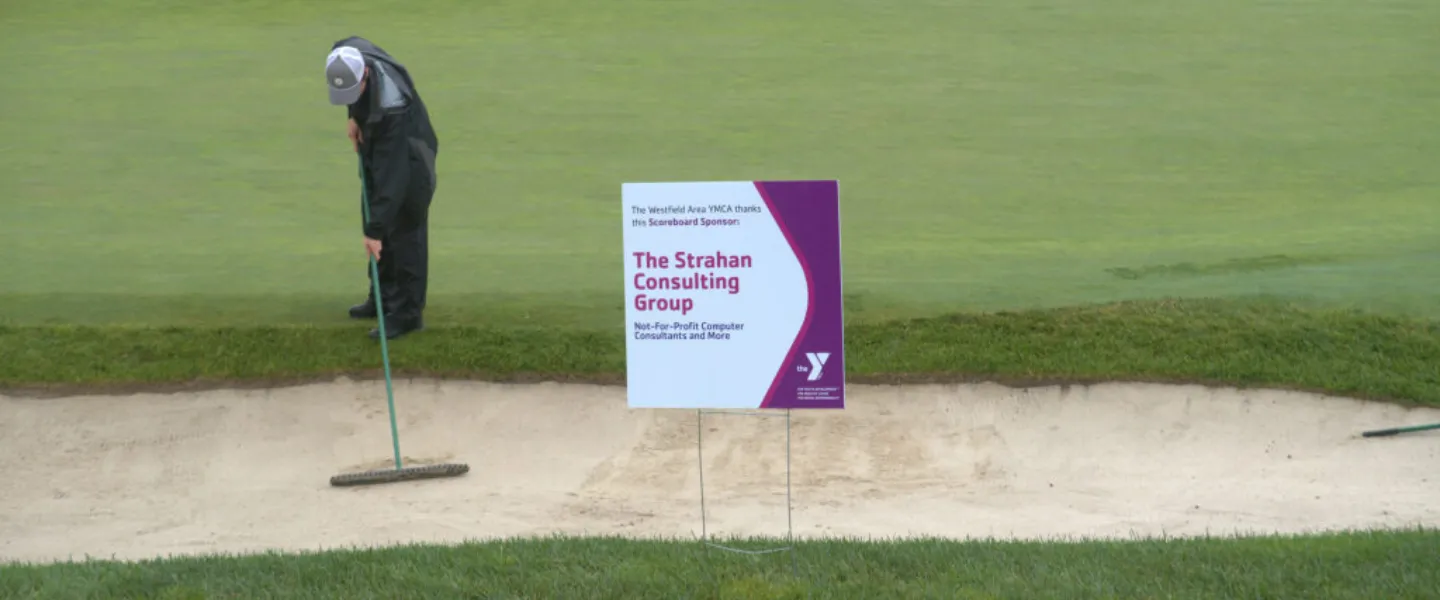 The Strahan Consulting Group Sponsor sign