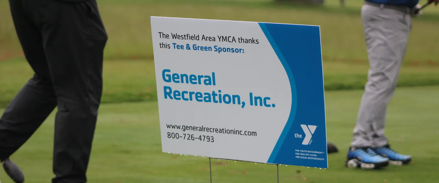 General Recreation, Inc. sponsor sign