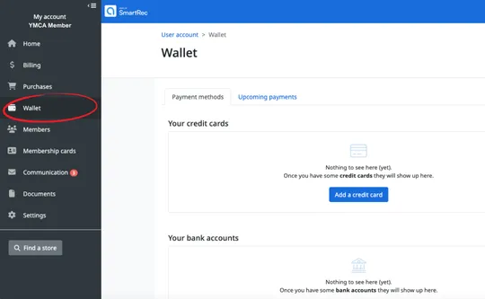 Amilia Wallet screenshot