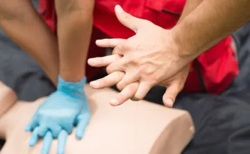 CPR training and demonstration